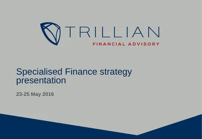 Specialised Finance strategy presentation 23-25