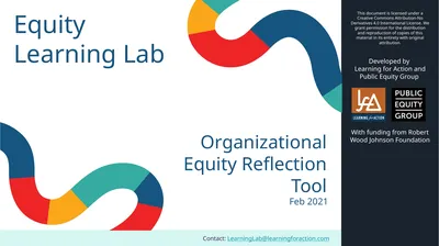 Contact: LearningLab@learningforaction.com Equity
