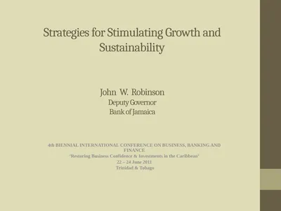 Strategies for Stimulating Growth and