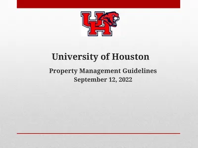 University of Houston Property Management