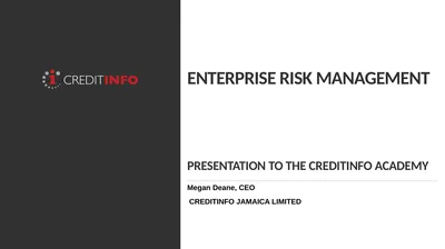 ENTERPRISE RISK MANAGEMENT PRESENTATION TO THE