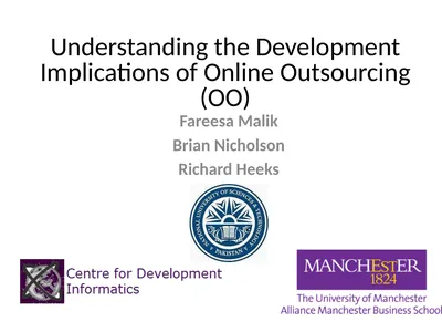 Understanding the Development Implications of