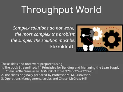 Throughput World These sides and note were