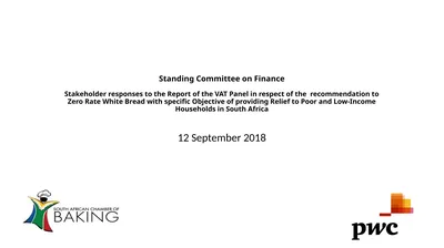 Standing Committee on Finance Stakeholder