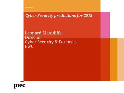 Cyber Security predictions for 2018 Leonard