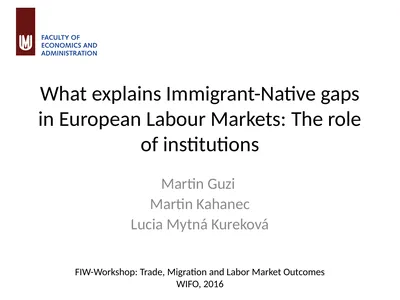 What explains Immigrant-Native gaps in European