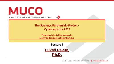 Lecture I Lukáš Pavlík, Ph.D. Moravian Business