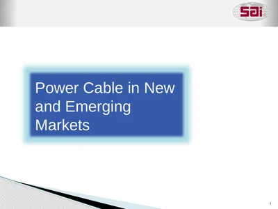 1 Power Cable in New and Emerging Markets 2 POWER