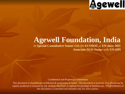 Agewell Foundation, India In Special Consultative