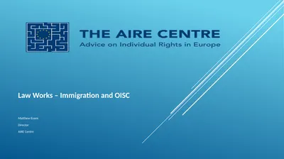 Law Works – Immigration and OISC Matthew Evans