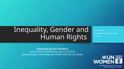 Inequality, Gender and Human Rights Shahra Razavi