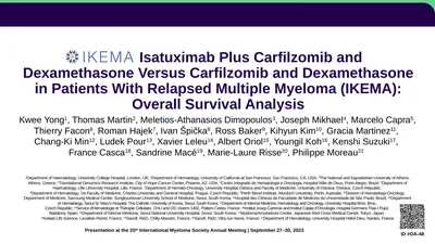 Presentation at the 20th International Myeloma