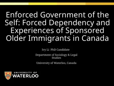 Enforced Government of the Self: Forced Dependency