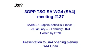 3GPP TSG SA WG4 (SA4) meeting #127 SA4#127,