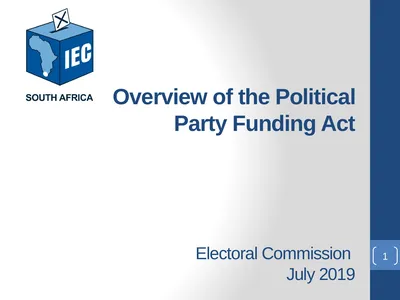 Overview of the Political Party Funding Act