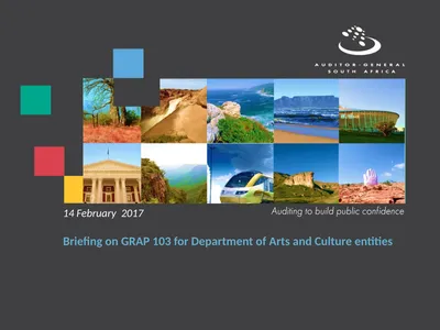 Briefing on GRAP 103 for Department of Arts and