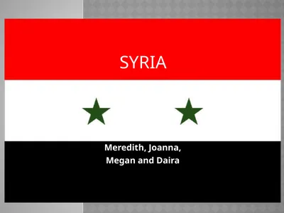 Syria Meredith, Joanna, Megan and Daira SYRIA