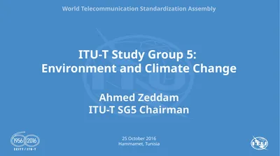 ITU-T Study Group 5: Environment and Climate