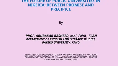 THE FUTURE OF PUBLIC UNIVERSITIES IN NIGERIA: