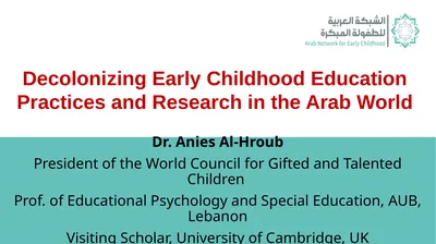 Decolonizing Early Childhood Education Practices