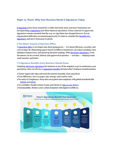 Paper vs Pixels Why Your Business Needs ESignatures Today