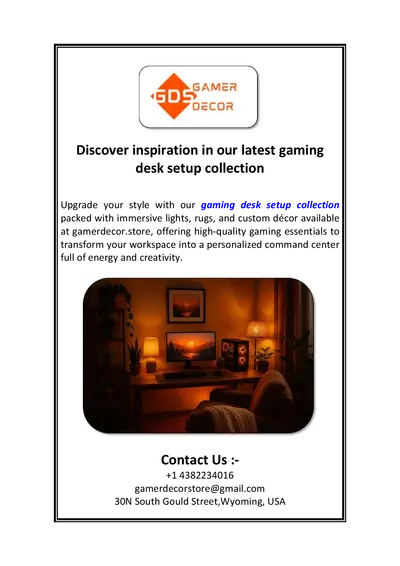 Discover inspiration in our latest gaming desk setup collection