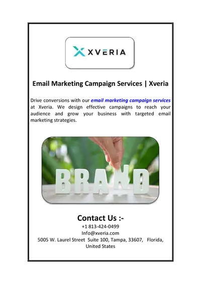 Email Marketing Campaign Services | Xveria