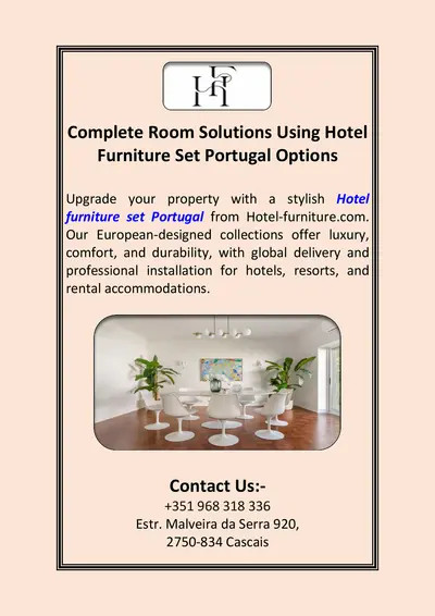 Complete Room Solutions Using Hotel Furniture Set Portugal Options