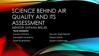 Presentation slide of students