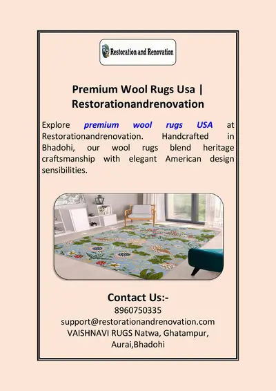 Premium Wool Rugs Usa | Restorationandrenovation