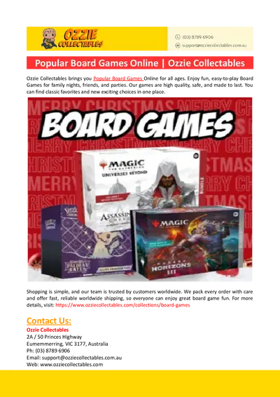 Popular Board Games Online