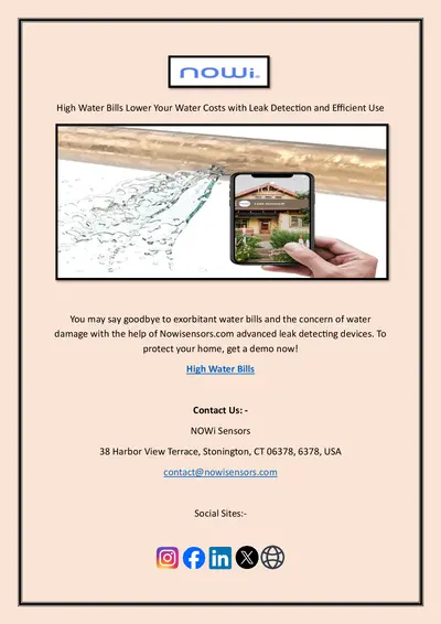 High Water Bills Lower Your Water Costs with Leak Detection and Efficient Use