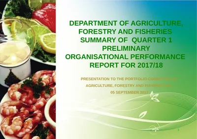 PRESENTATION TO THE PORTFOLIO COMMITTEE ON