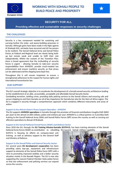 Security is a key component needed for sustaining