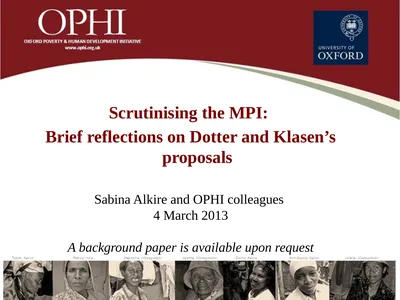 Scrutinising the MPI: Brief reflections on Dotter
