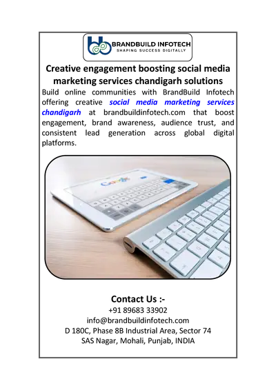 Creative engagement boosting social media marketing services chandigarh solutions