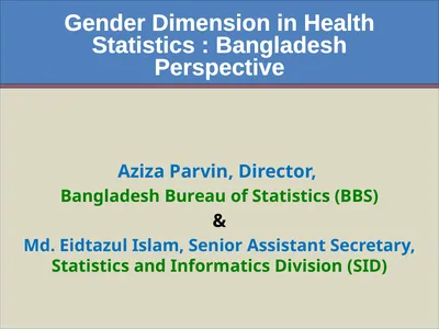 Aziza Parvin, Director, Bangladesh Bureau of