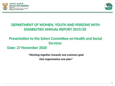 “Working together towards one common goal One