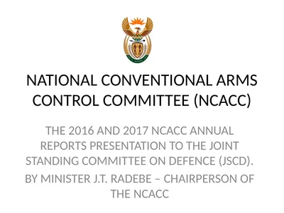 NATIONAL CONVENTIONAL ARMS CONTROL COMMITTEE