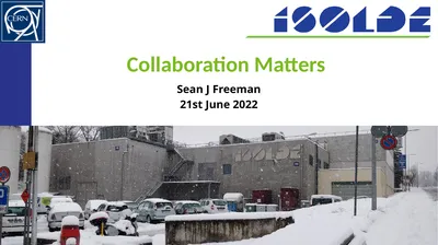 Collaboration Matters Sean J Freeman 21st June