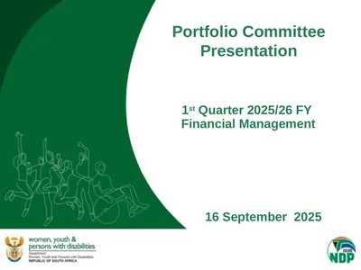 1st Quarter 2025/26 FY Financial Management
