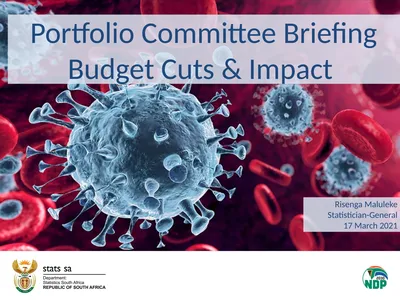 Portfolio Committee Briefing Budget Cuts & Impact