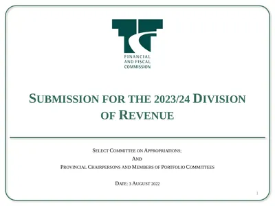 Submission for the 2023/24 Division of Revenue
