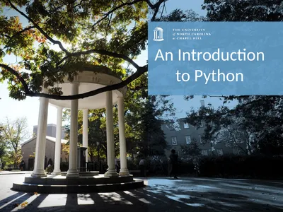 Title An Introduction to Python What is Python