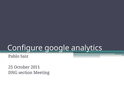 Configure google analytics Pablo Saiz 25 October