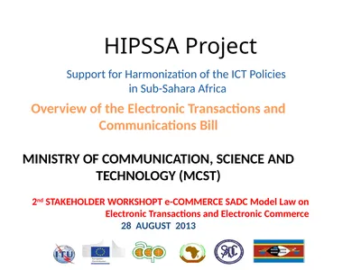 HIPSSA Project Support for Harmonization of the