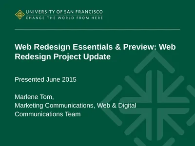 Web Redesign Essentials & Preview: Web Redesign