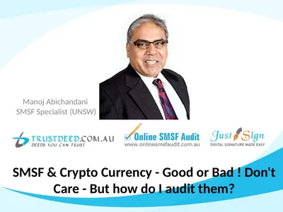 SMSF & Crypto Currency - Good or Bad ! Don't