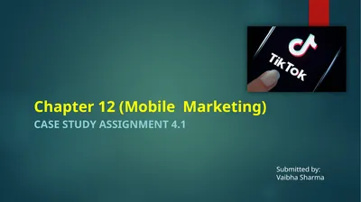 Chapter 12 (Mobile Marketing) Case Study