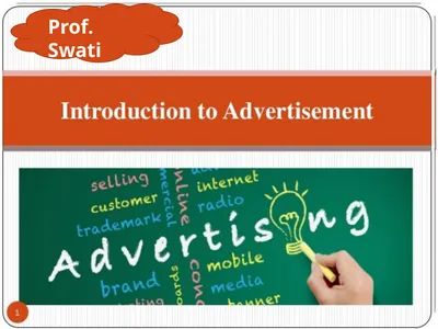Prof. Swati What is advertising?? The term